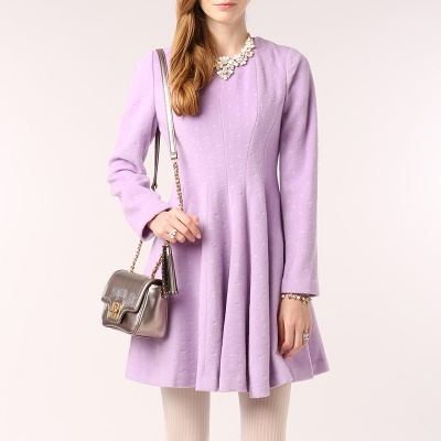 roem 韩国罗燕秋冬新品女装时尚淑女连衣裙 rcow44v61m 韩国罗燕秋冬